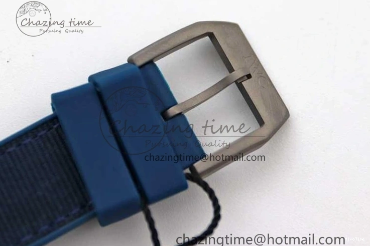 MIROTIME 1230 BestValue Mark XVIII IW328101 Black Ceramic M+F 1:1 Best Edition Blue Dial on Blue Nylon Strap A 7058